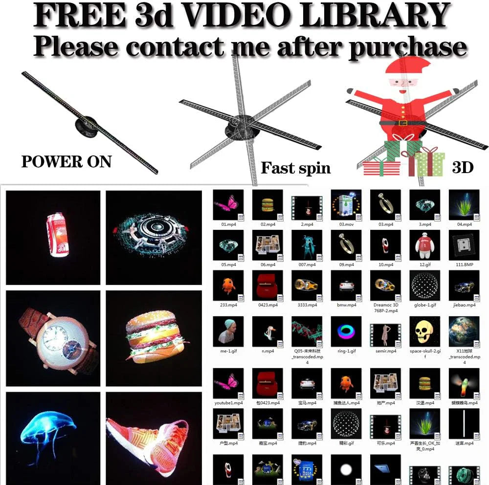 Holo-Vision   3D   Display:   High-Resolution   Holographic   Advertising   Solution   42cm-   16.5   inch