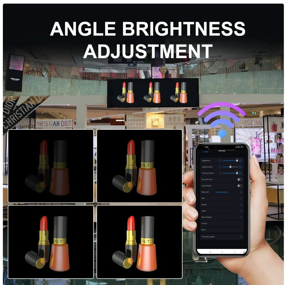 Holo-Vision   3D   Display:   High-Resolution   Holographic   Advertising   Solution   42cm-   16.5   inch