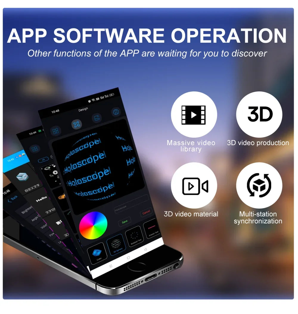 Holo-Vision   3D   Display:   High-Resolution   Holographic   Advertising   Solution   42cm-   16.5   inch