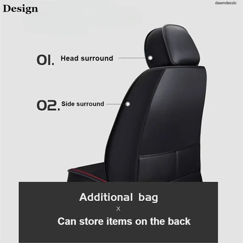 Universal PU Leather Car Seat Cover - Front Single Seat