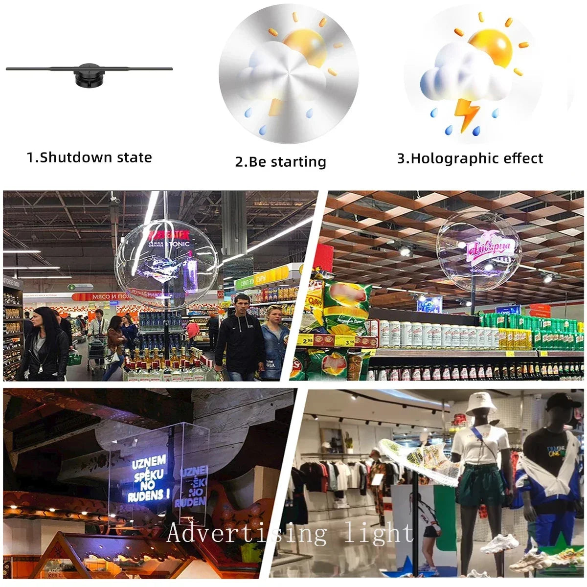 Holo-Vision   3D   Display:   High-Resolution   Holographic   Advertising   Solution   42cm-   16.5   inch