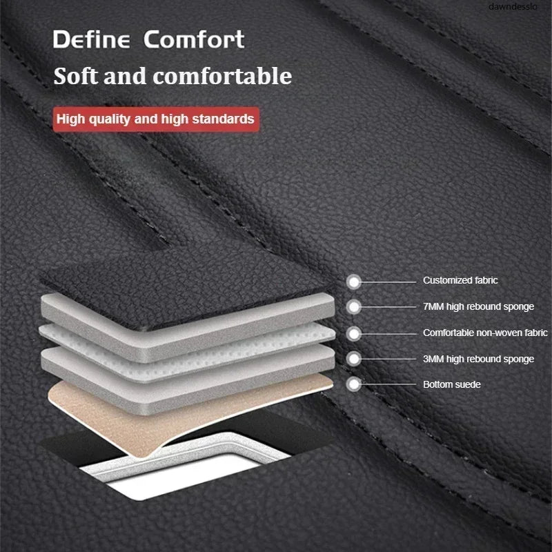 Universal PU Leather Car Seat Cover - Front Single Seat